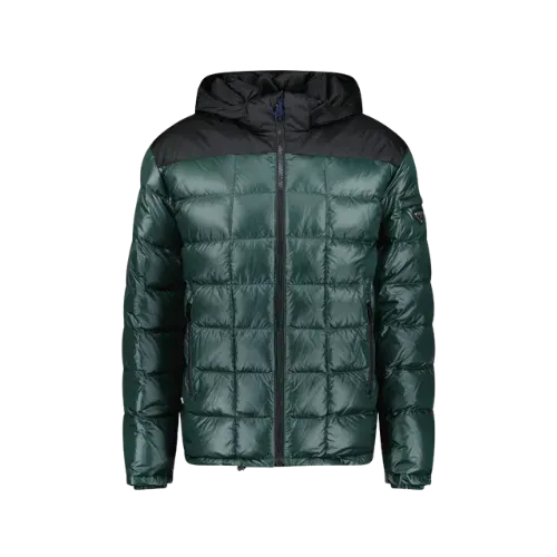 Jaqueta Prada Logo Down Hooded Khaki