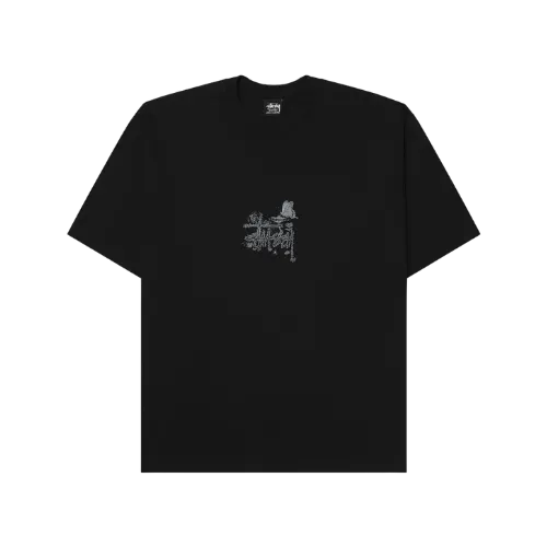 Camiseta Stussy In Bloom Black