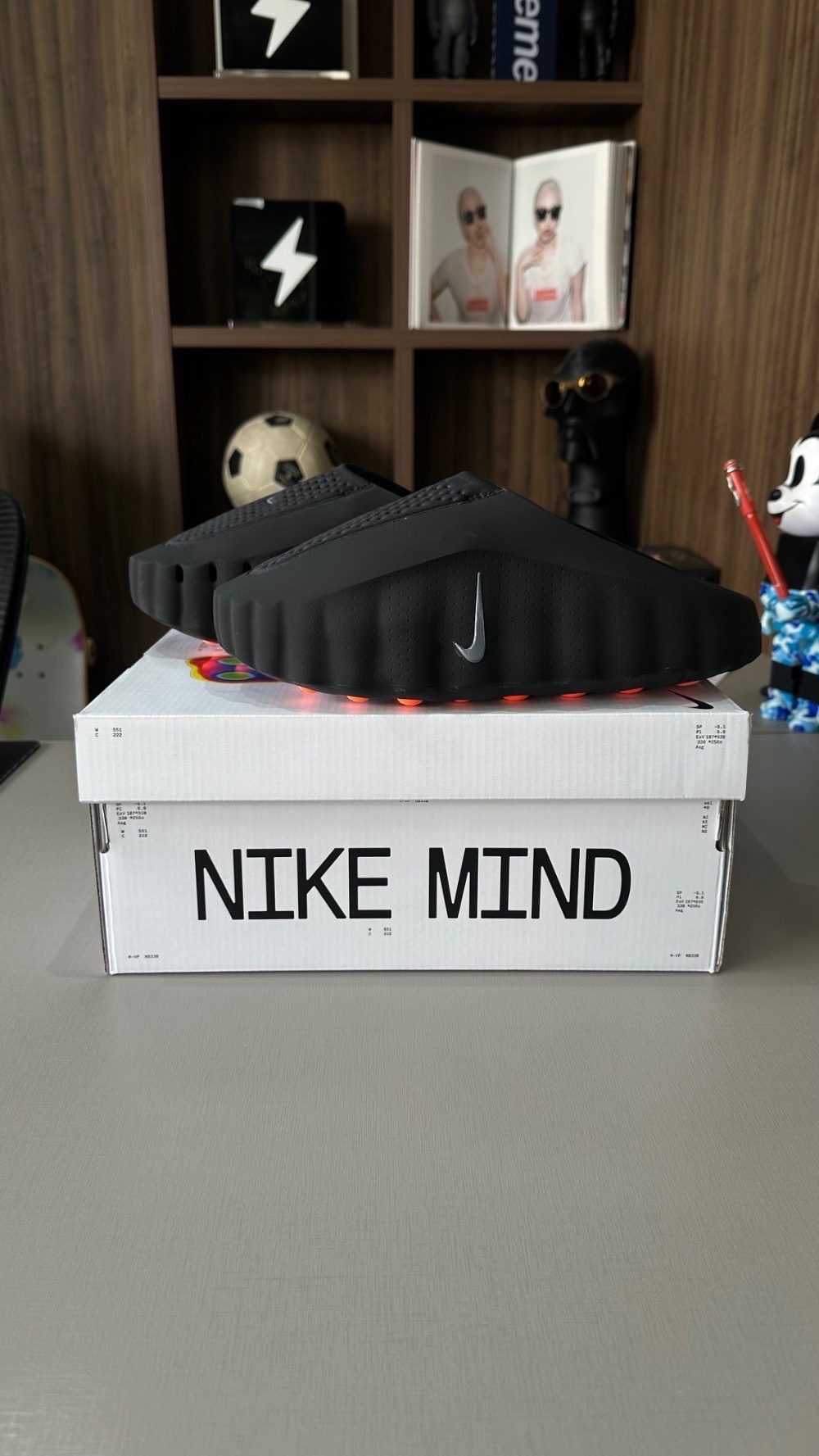 Nike Mind 001 Slide Black Chrome