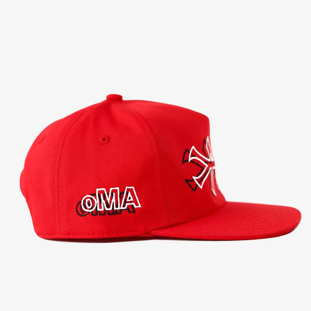 Boné oMA Studios 2D NY Hat Red - Droper