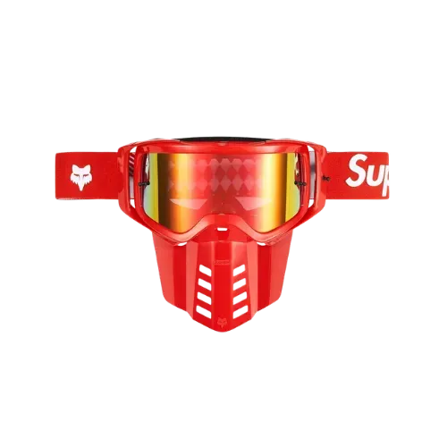 Fox Racing x Supreme Óculos Goggles Red FW23 - Droper
