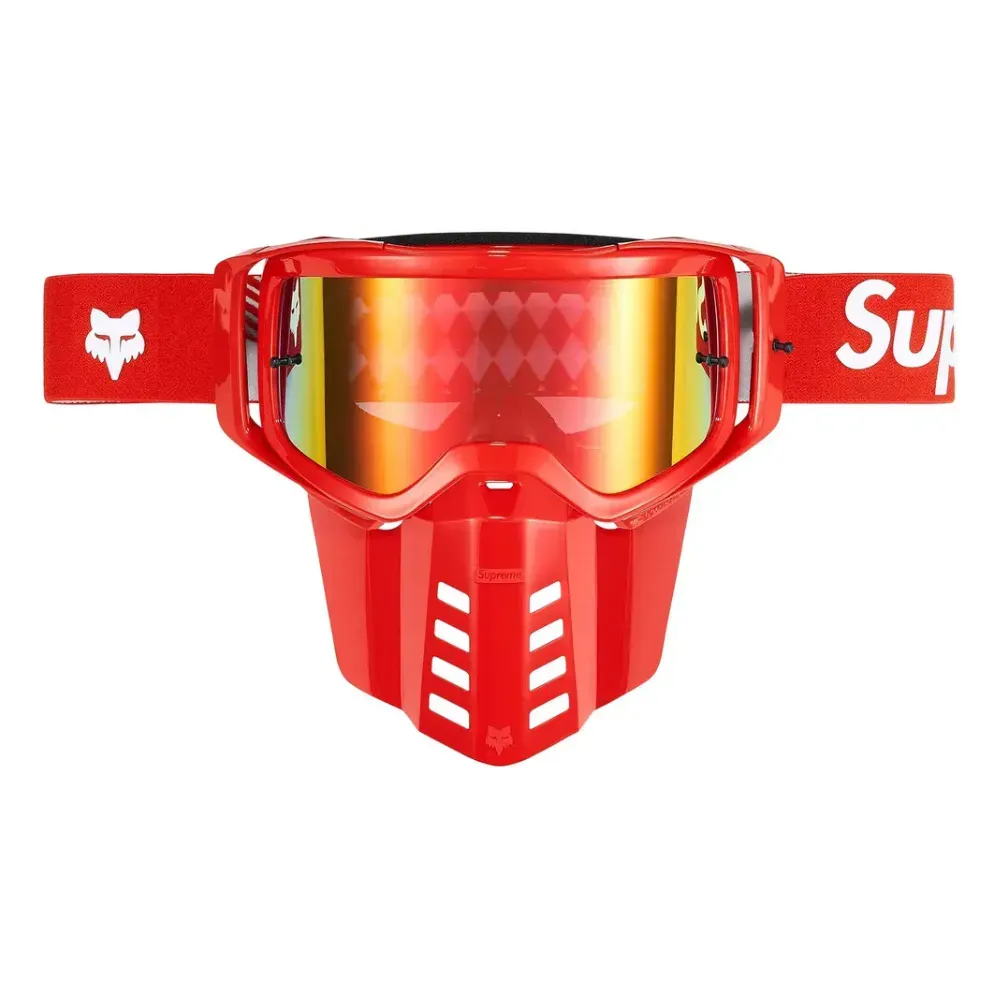 Fox Racing x Supreme Óculos Goggles Red FW23 - Droper