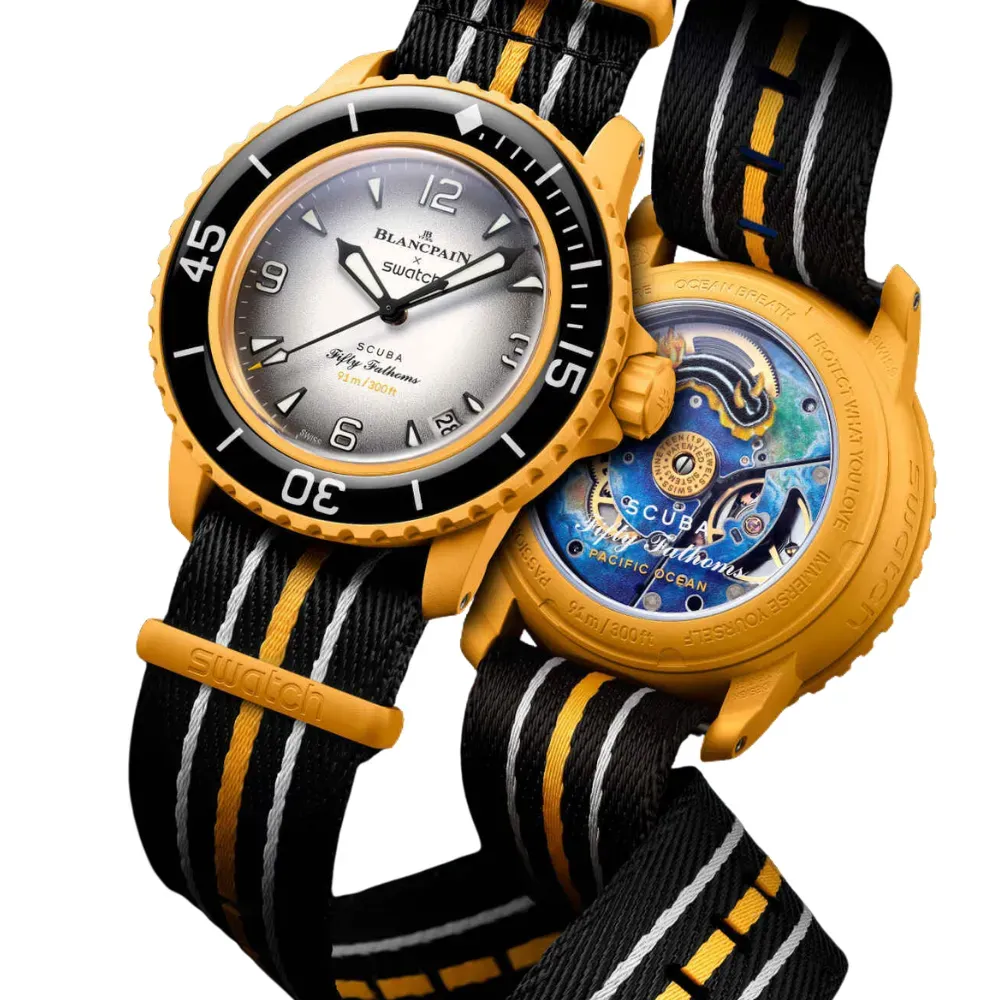 Blancpain X Swatch Relógio Pacific Ocean Fifty Fathoms 42mm - Droper