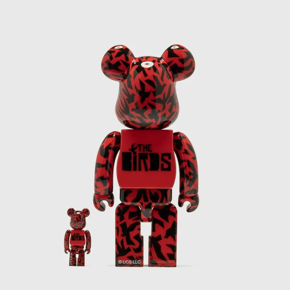 Alfred Hitchcock x Bearbrick Medicom Toy The Birds 100% & 400% Set