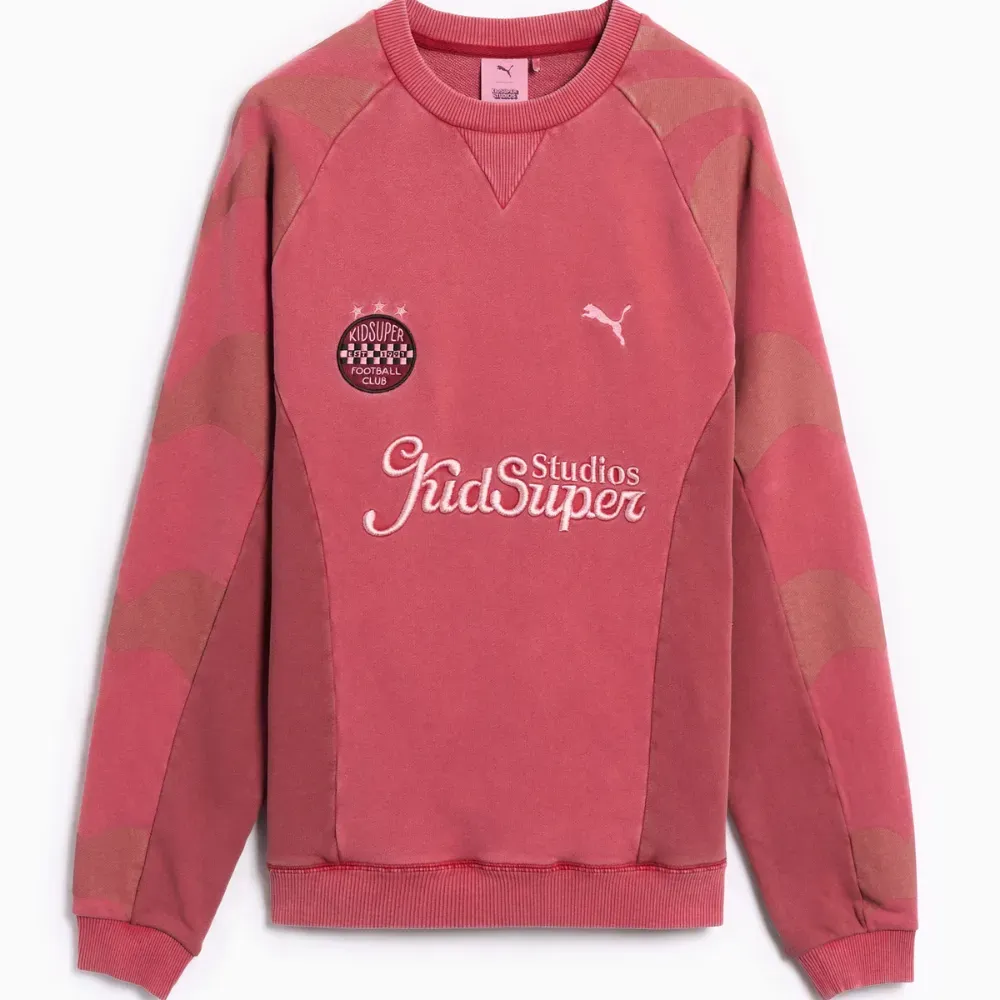 KidSuper x Puma Moletom Crewneck Relaxed Red - Droper