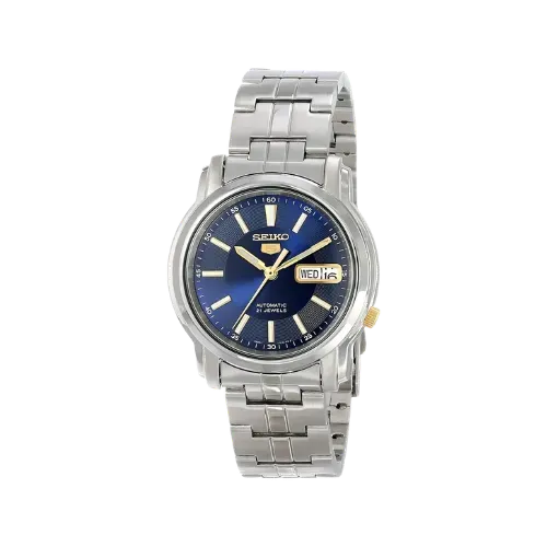 Relógio Seiko 5 Automatic Silver Blue 37 mm