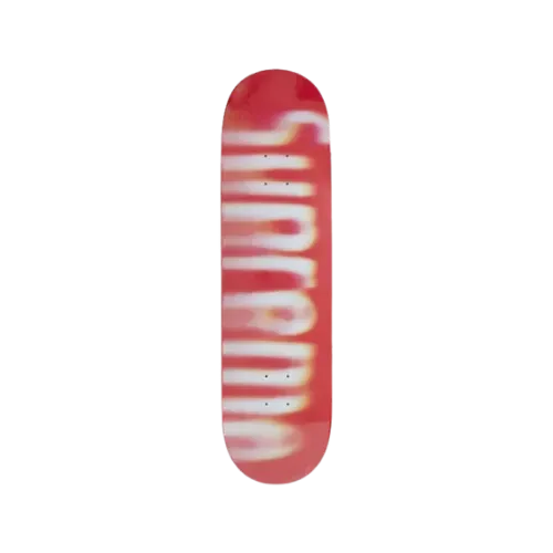 Shape Skate Supreme Blurred Logo Skateboard Deck Red FW23 - Droper