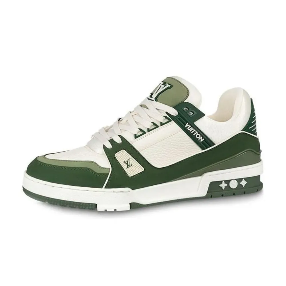Louis Vuitton LV Trainer Green White - Droper