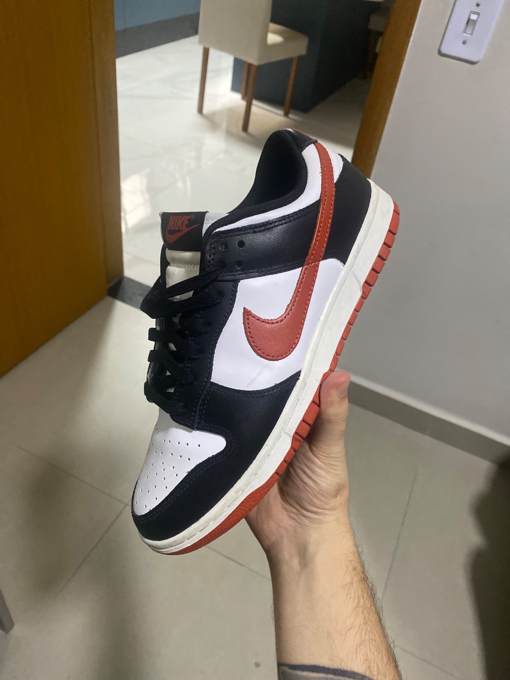 Nike Dunk Low White Dragon Red Black — 40, Usado