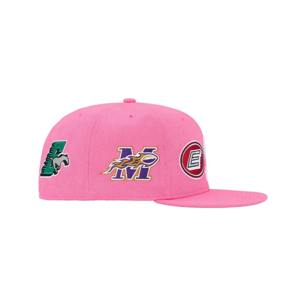 Supreme Mascots S Logo Fitted Cap ピンク New Era x Supreme Boné Mascots S Logo Pink SS26-W3 - Droper