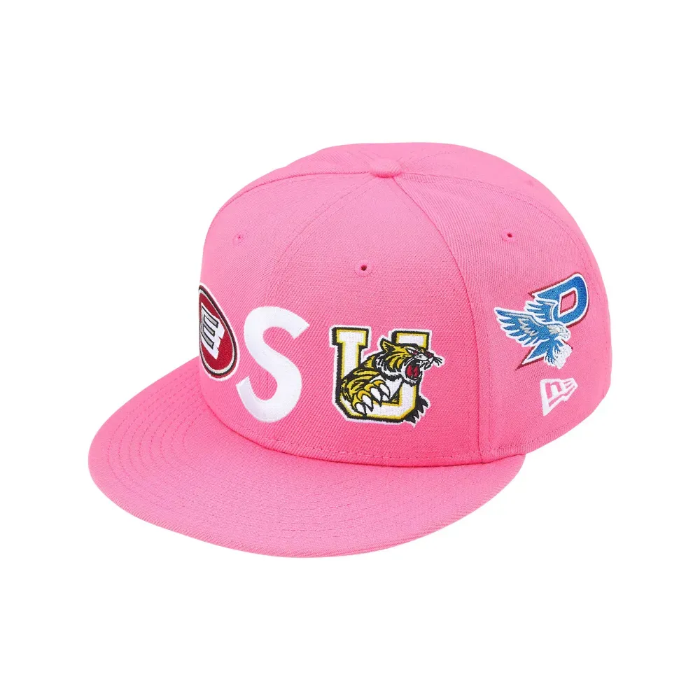 New Era x Supreme Boné Mascots S Logo Pink SS26-W3 - Droper
