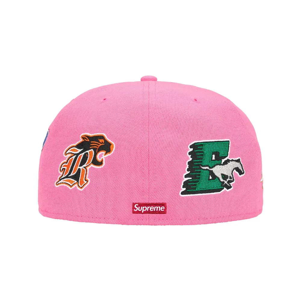 New Era x Supreme Boné Mascots S Logo Pink SS26-W3 - Droper