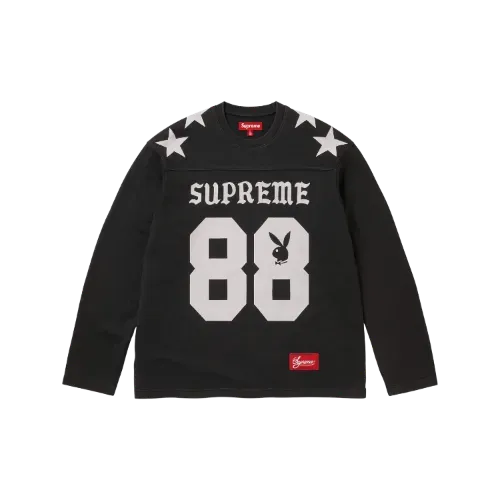 Playboy x Supreme Camiseta Manga Longa L/S Football Black SS26-W3