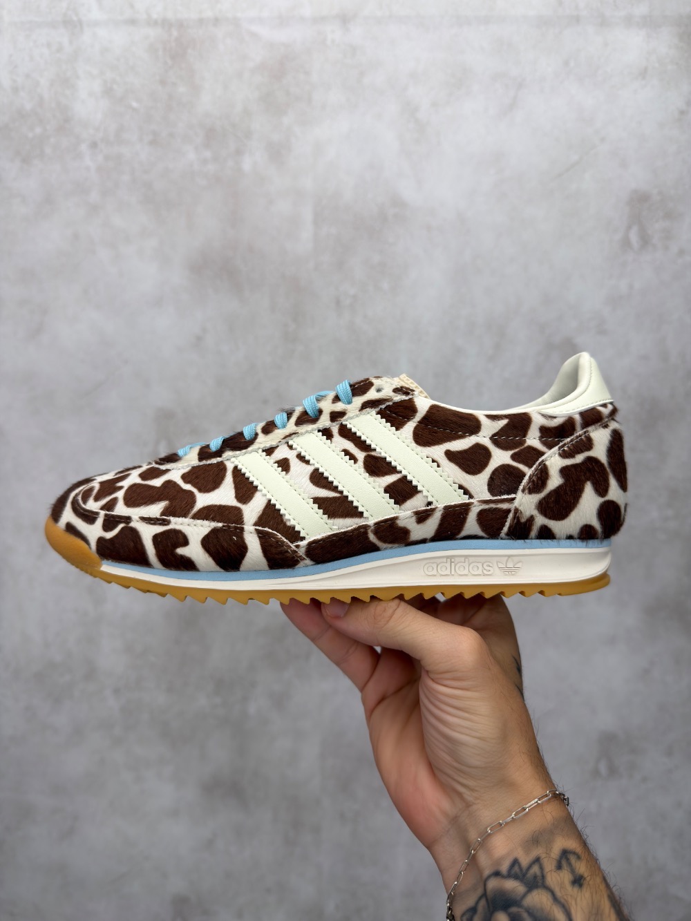 adidas SL 72 OG Giraffe Crystal Linen Ivory Off White Feminino — 35 / 36 / 37 / 38, Novo