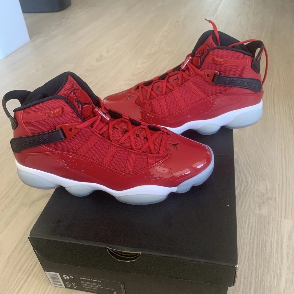 Air Jordan 6 Rings Gym Red — 38 / 45, Novo