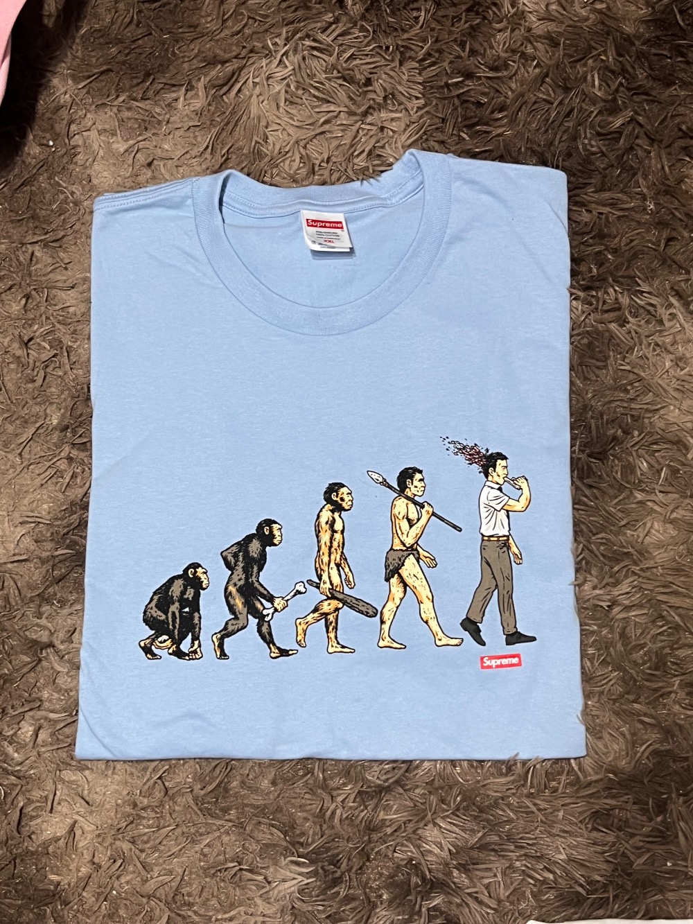 Camiseta Supreme Evolution Powder Blue SS26-W1 — XXG, Novo