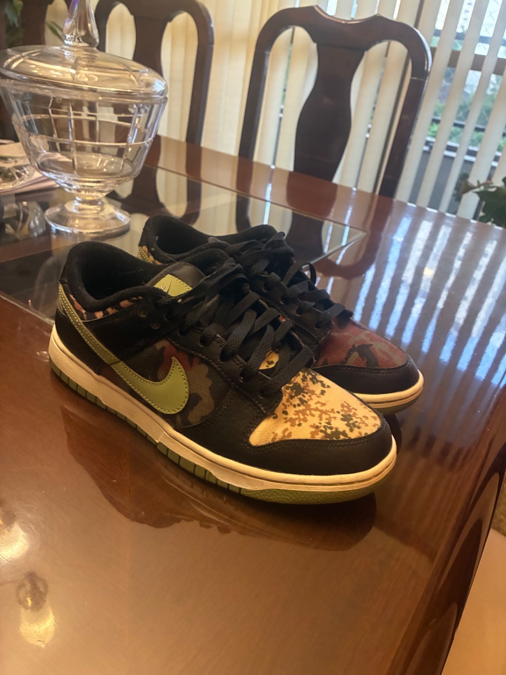 Nike Dunk Low SE Black Multi-Camo — 39, Usado