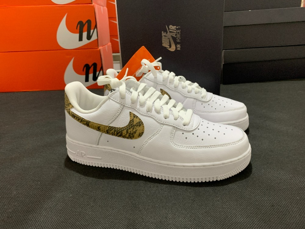 Nike Air Force 1 Low Ivory Snake — 40.5, Novo
