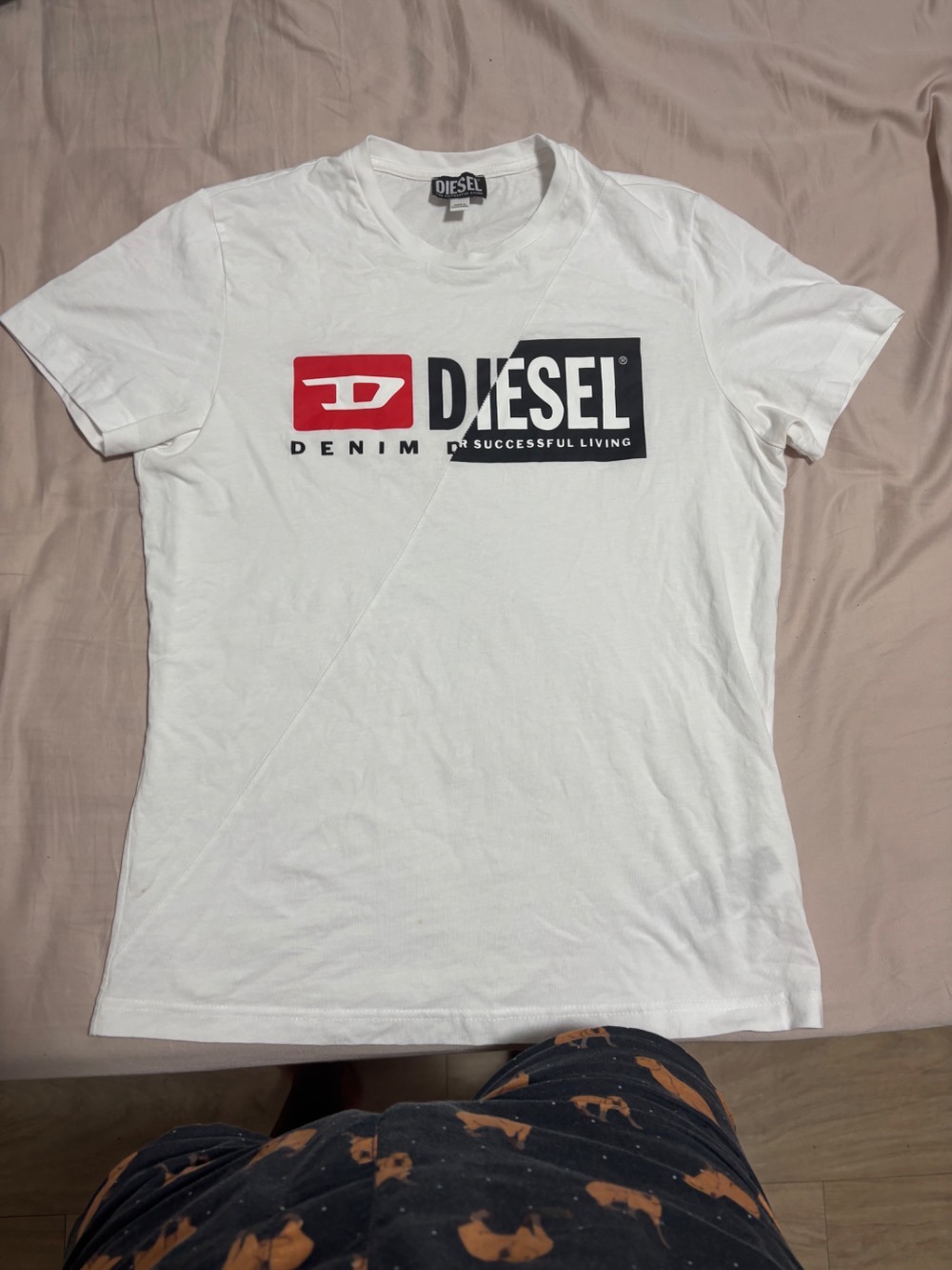 Camiseta Diesel T-Boxt Div Maglietta White — P, Usado