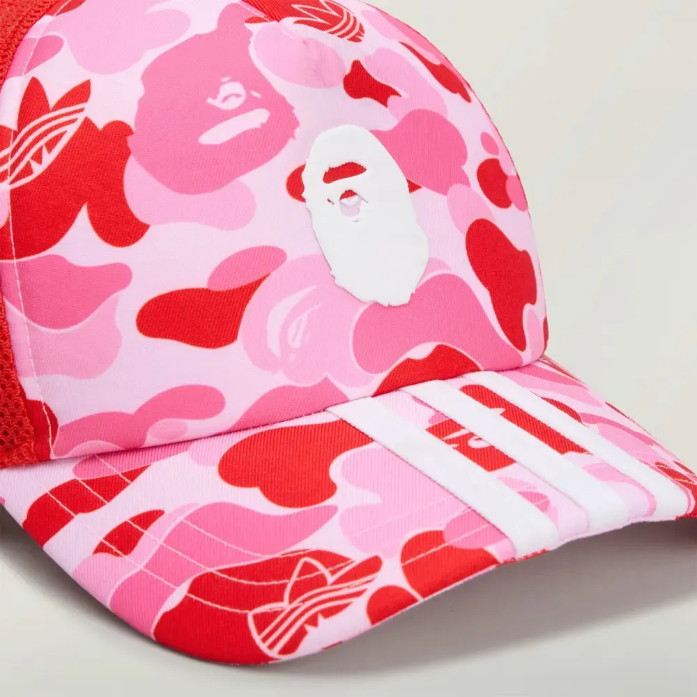 Bape TRUCKER CAMO PINK ADIDAS X BAPE 帽子 x Ramat in store our at available collection- football adidas 帽子