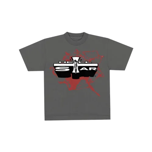 Camiseta Hellstar Jesus Emblem Grey