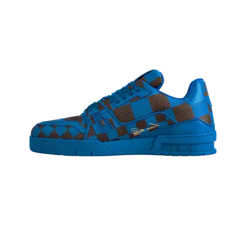 Louis Vuitton LV Trainer Low Damier Pop Blue