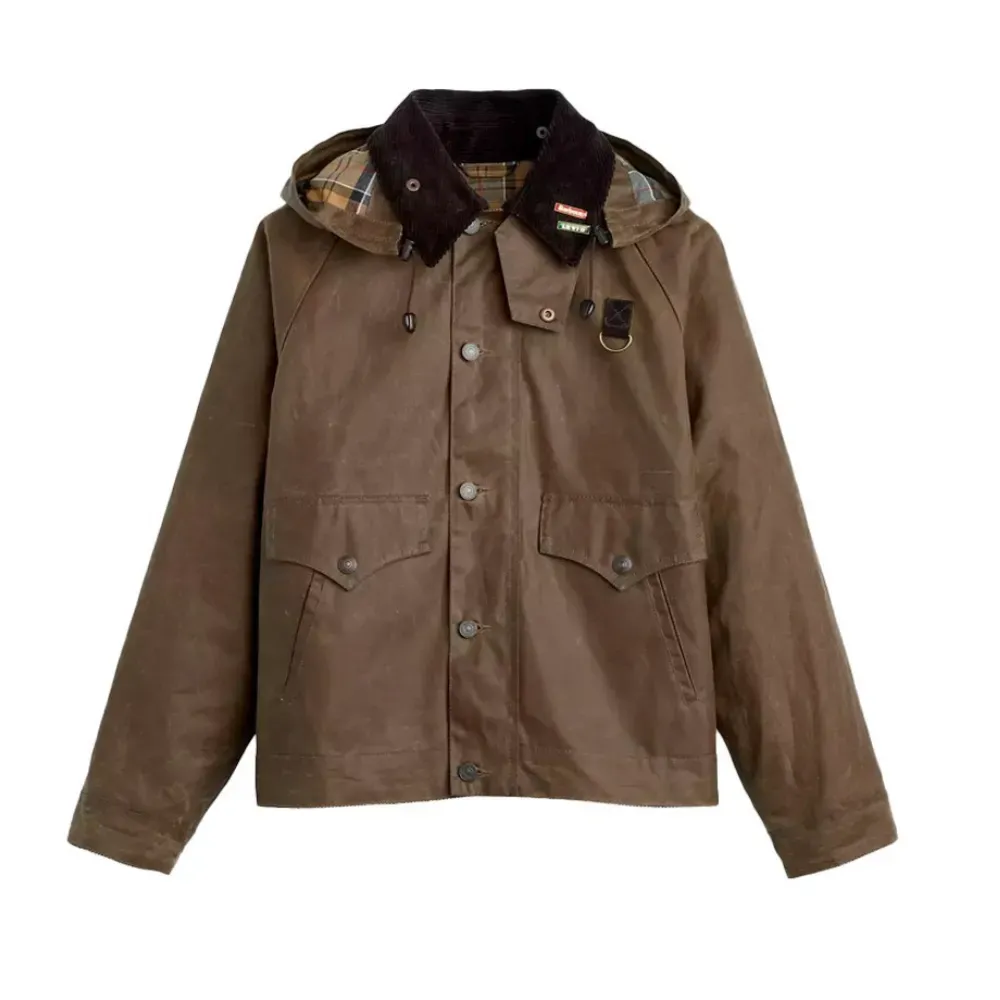 Barbour x Levi's Jaqueta Spay Wax Brown - Droper