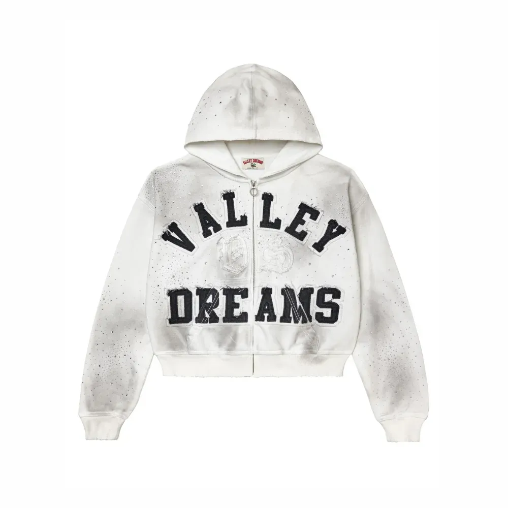 Moletom Vale Lives Forever Sports Division Classic Zip Up White