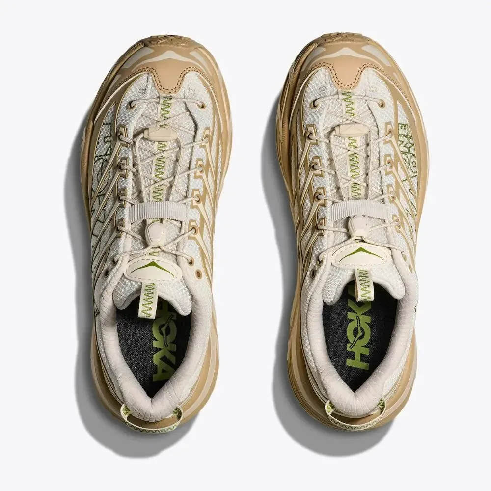 【27.5】HOKA MAFATE THREE2 WORDMARK Hoka Mafate Three2 Wordmark Khaki Oatmilk - Droper