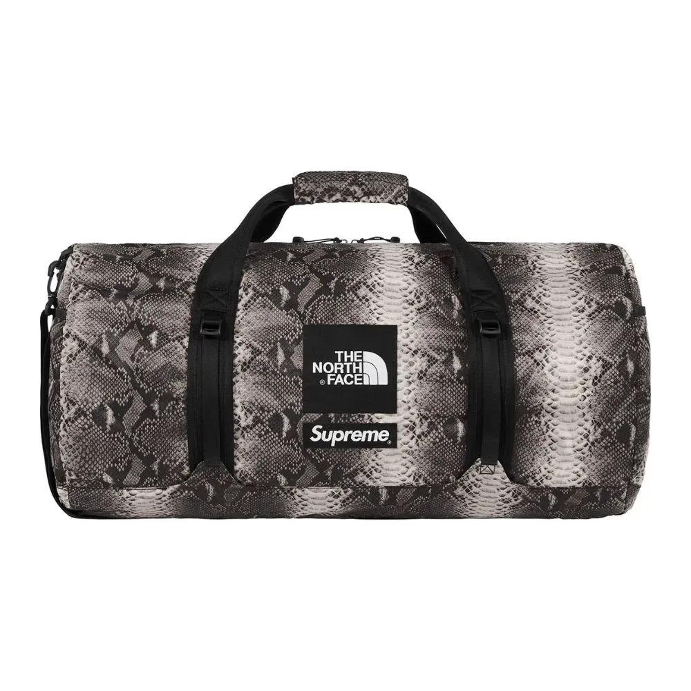 The North Face x Supreme Bolsa Duffle Snakeskin Flyweight Black — único, Novo