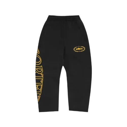 Calça Corteiz Superior Royale Open Hem Pant Black Yellow