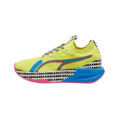Lemlem Nitro x Puma Luxe Training Yellow Burst Racing Blue Pink Glimmer