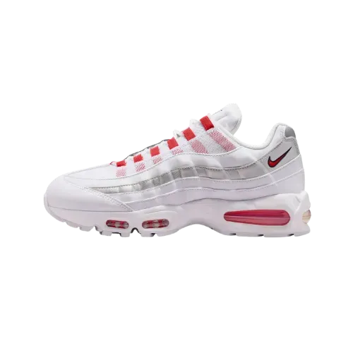 Nike Air Max 95 England White Speed Red Metallic Silver Obsidian