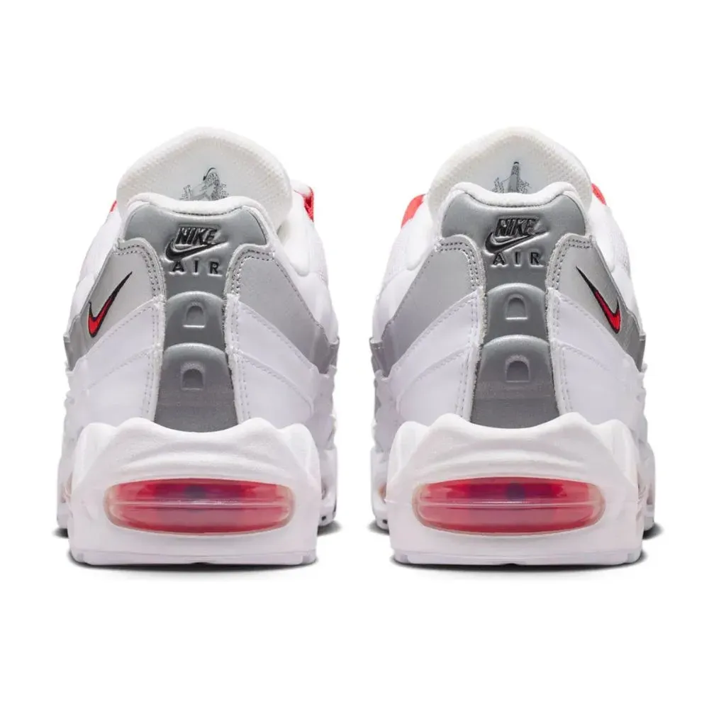 Nike Air Max 95 England White Speed Red Metallic Silver Obsidian