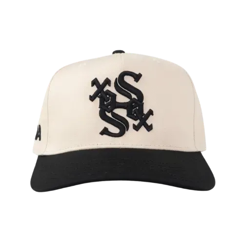 Boné oMA Studios Chicago Sox Curved Brim Cream Black