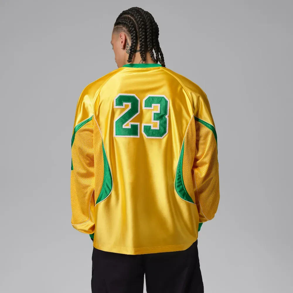 Imagem Camiseta Air Jordan Brasil Long Sleeve Goleiro Yellow