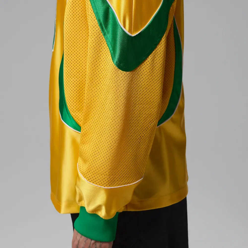 Imagem Camiseta Air Jordan Brasil Long Sleeve Goleiro Yellow