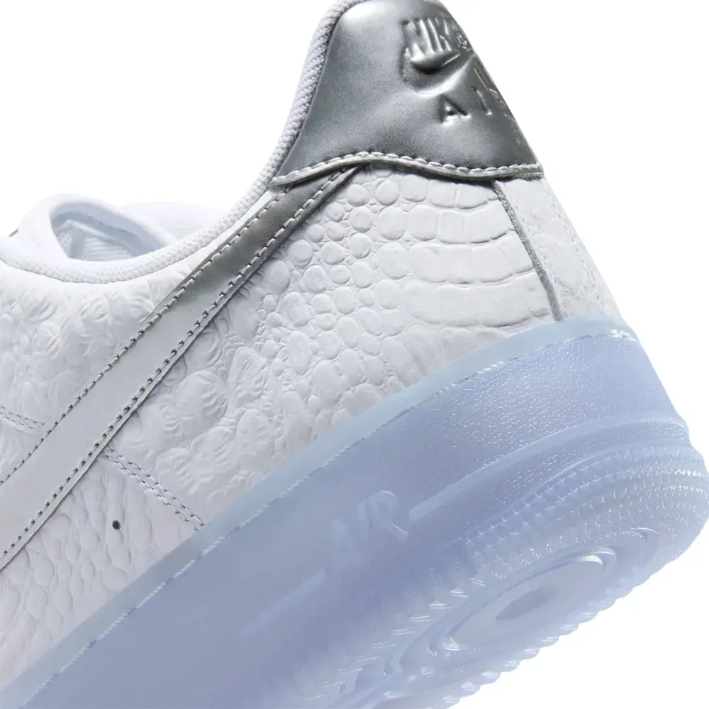 Nike Air Force 1 Low White Croc - Droper