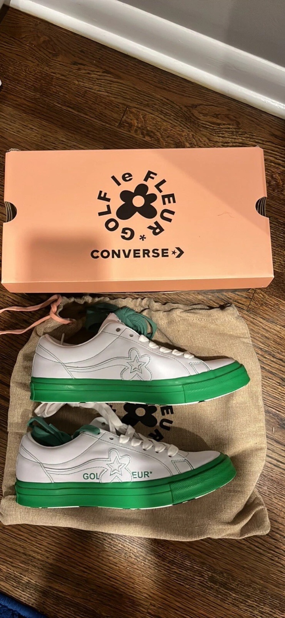 Golf Le Fleur x Converse One Star Ox Kelly Green — 34 / 35 / 37 / 39.5, Novo