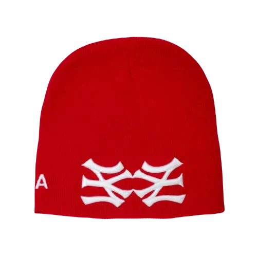 Touca oMA Studios NY NY Skully Red