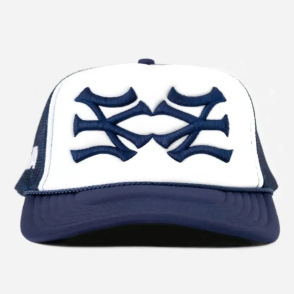 Boné oMA Studios NY NY Trucker Blue White - Droper