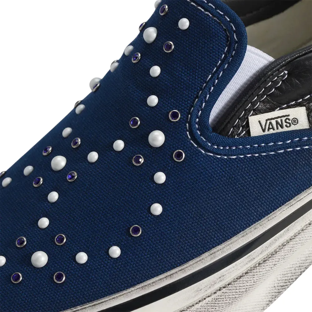Satoshi Nakamoto x Vans Slip-On LX Classic 98 Pearlized Indigo