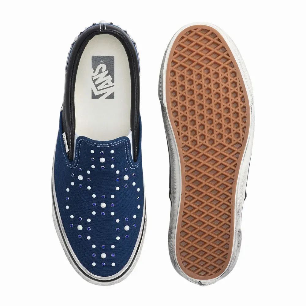 Satoshi Nakamoto x Vans Slip-On LX Classic 98 Pearlized Indigo