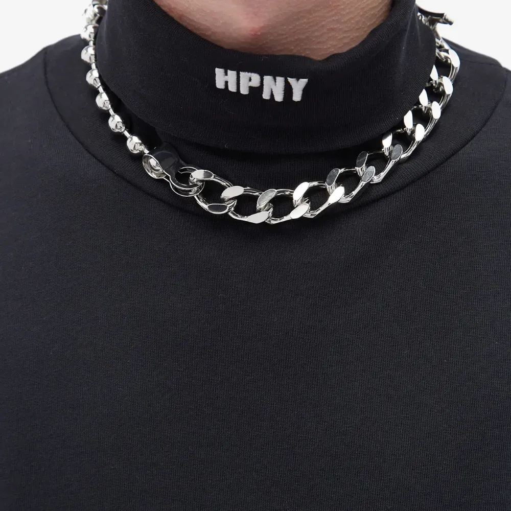 Corrente Heron Preston Square Necklace Silver - Droper