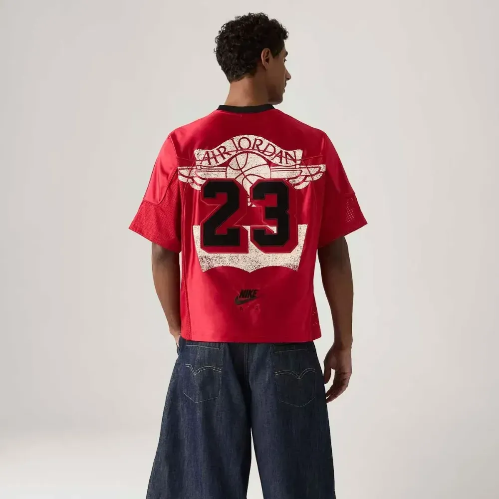 Levi's x Air Jordan Camiseta Footbal Red - Droper