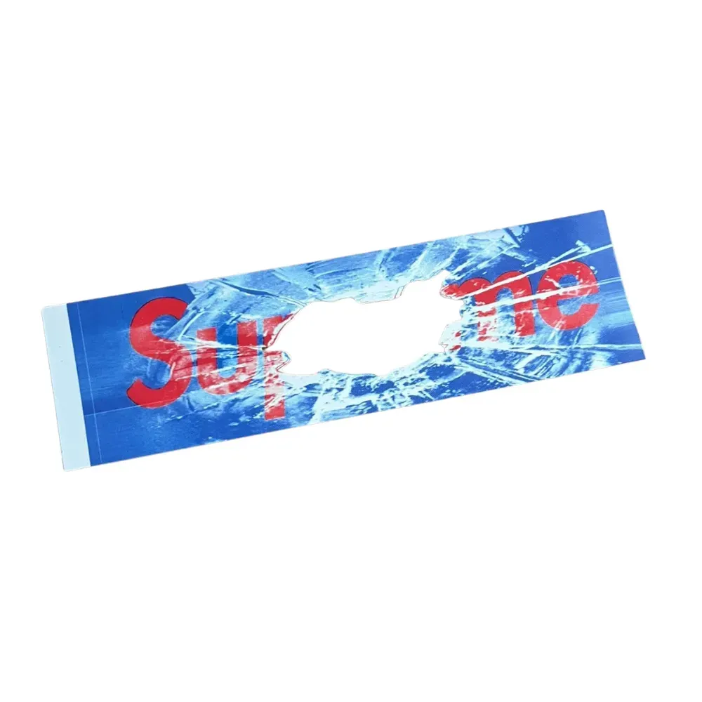 Adesivo Supreme Shattered Glass Hole Box Logo SS26 - Droper