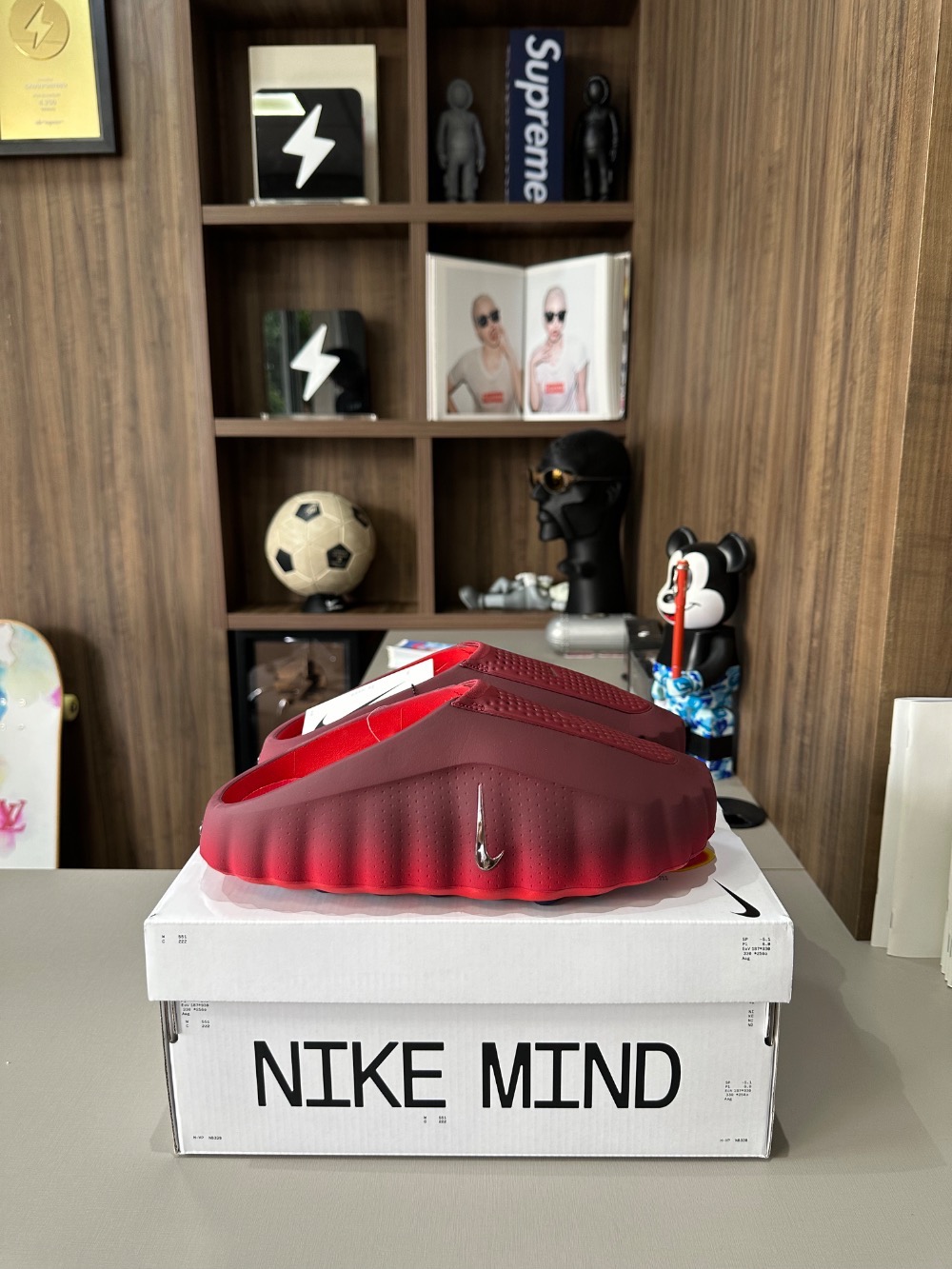 Nike Mind 001 Slide Team Red University Red