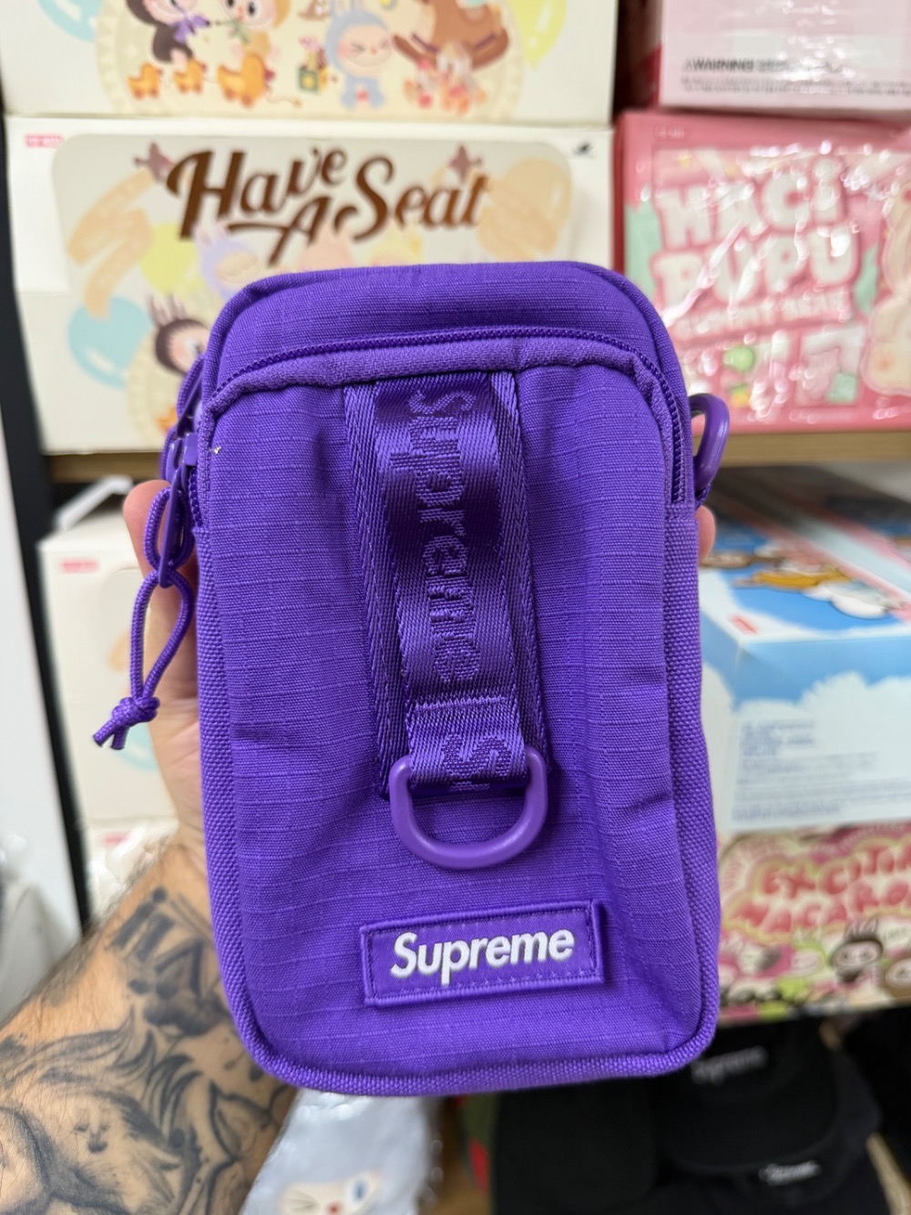 Shoulder Bag Supreme Purple SS26-W1 — único, Novo