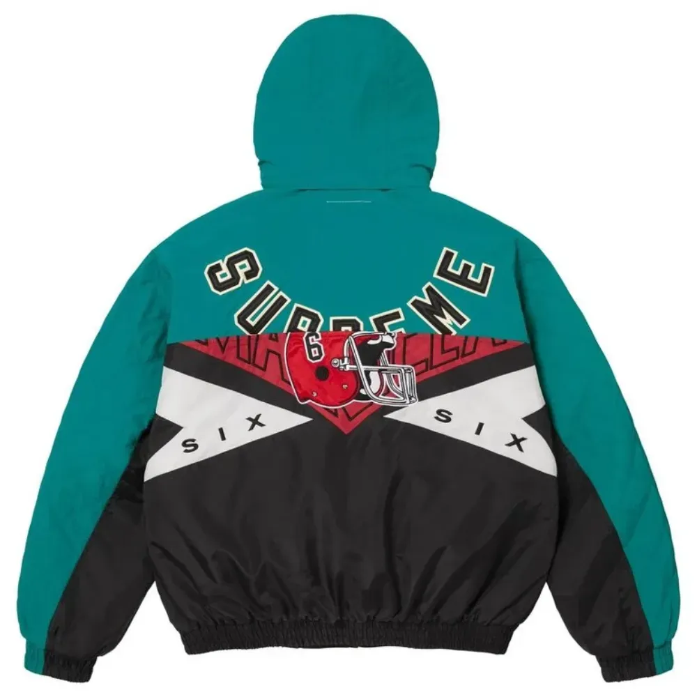 Maison Margiela x Supreme Jaqueta Split Stadium Navy SS26-W4 - Droper