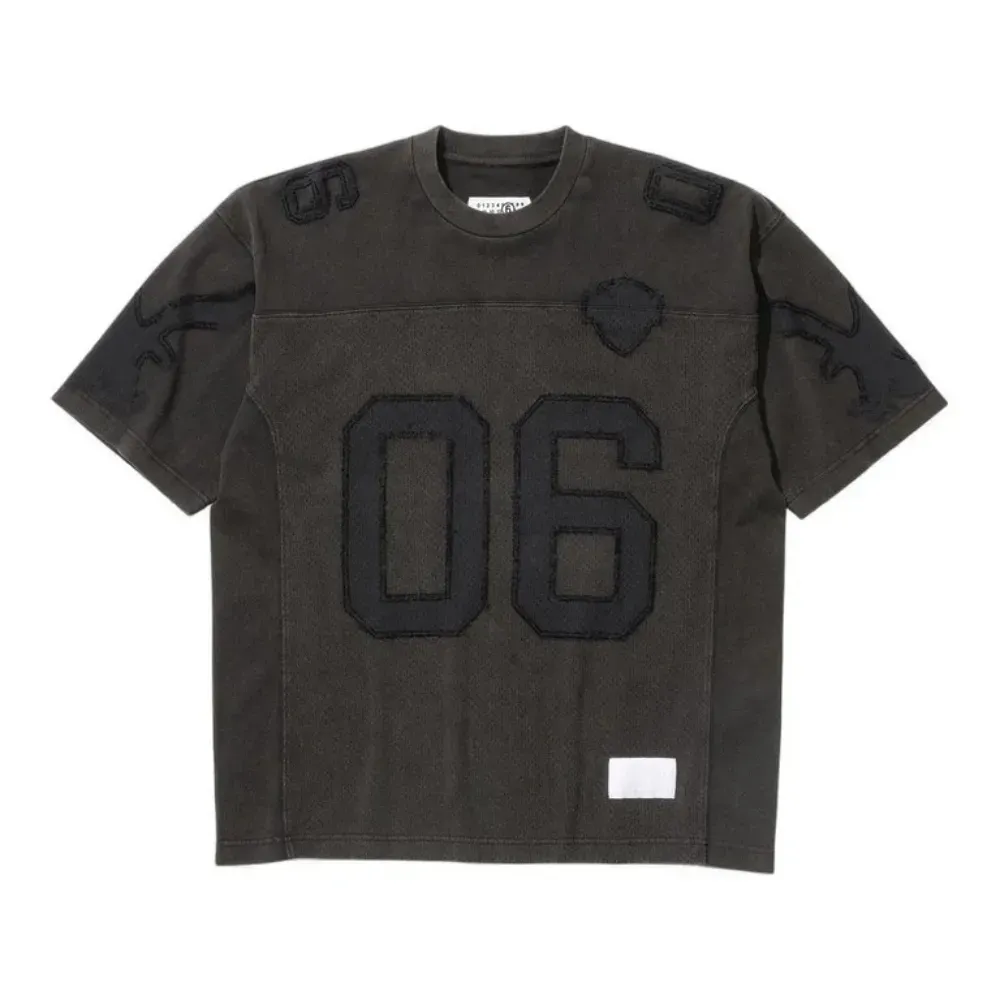 トップス Supreme Maison Margiela Football Jersey Maison Margiela x Supreme Camiseta Cotton Football Jersey Black